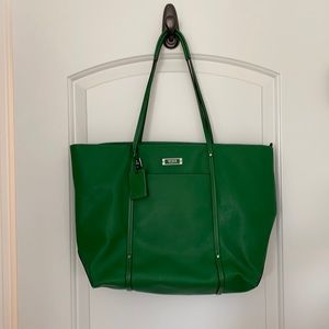 Beautiful Emerald Green Tumi Shoulder Bag